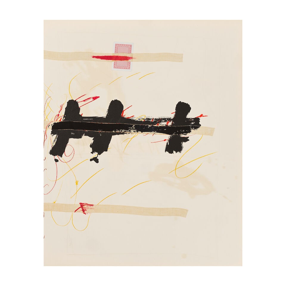 ANTONI TÀPIES (1923-2012) Cartes per a la Teresa, 1974 (Galfetti, 410 à 475)Grand in-f...: ANTONI TÀPIES (1923-2012) Cartes per a la Teresa, 1974 (Galfetti, 410 à 475) Grand in-folio (768 x 630 mm). En feuilles, sous couverture à rabats, et chemise cartonnée en couleur