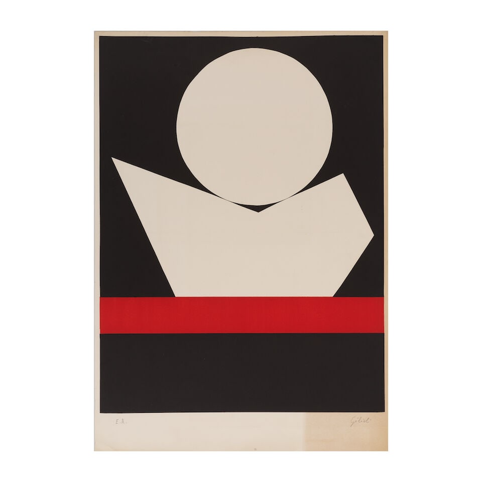 EMILE GILIOLI (1911-1977) Ensemble de quatre lithographies, circa 1970 Quatre épreuves en c... - 3