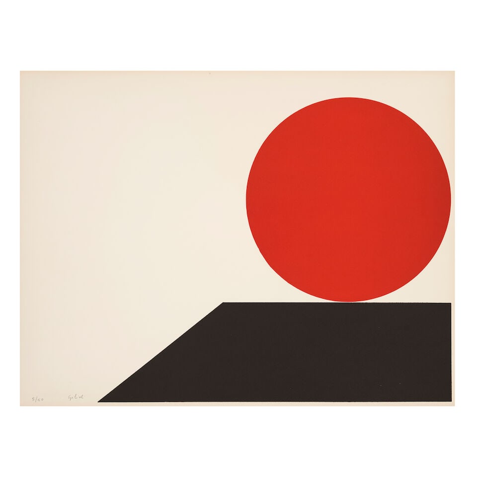 EMILE GILIOLI (1911-1977) Ensemble de quatre lithographies, circa 1970 Quatre épreuves en c... - 5