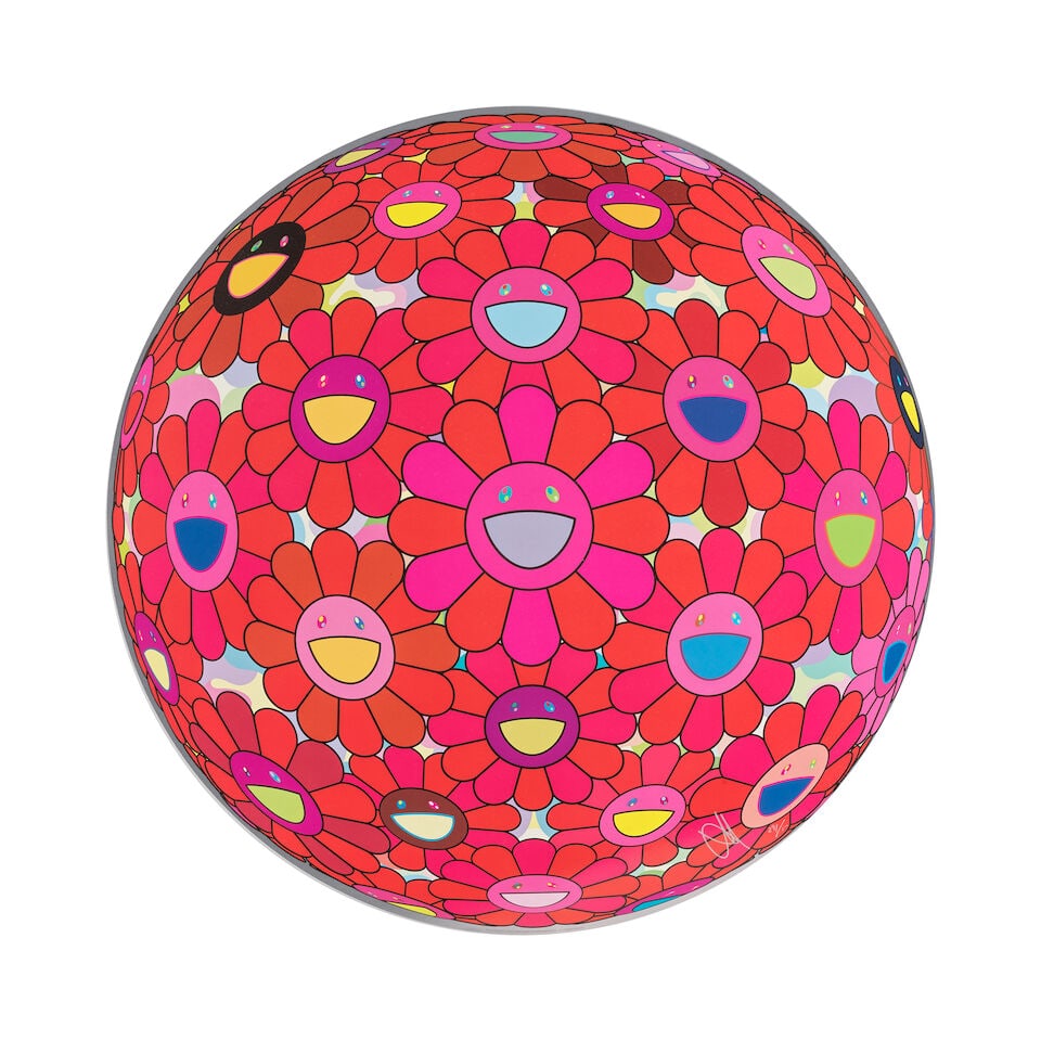 TAKASHI MURAKAMI (NE EN 1962) Let us Devote Our Hearts, 2022 Lithographie offset en couleurs s...: TAKASHI MURAKAMI (NE EN 1962) Let us Devote Our Hearts, 2022 Lithographie offset en couleurs sur papier vélin glacé Signée et numérotée 291/300 à l'encre métallique