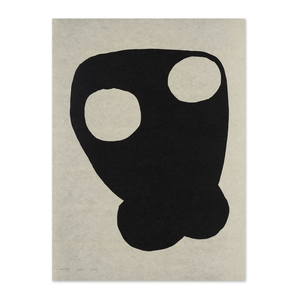 JOEL SHAPIRO (1941-2025) Sans titre, 1980 Sérigraphie en noir sur JaponSignée, dat...: JOEL SHAPIRO (1941-2025) Sans titre, 1980 Sérigraphie en noir sur Japon Signée, datée et numérotée 26/30 74 x 55 cm Screenprint in black on Japan paper, signed, dated and
