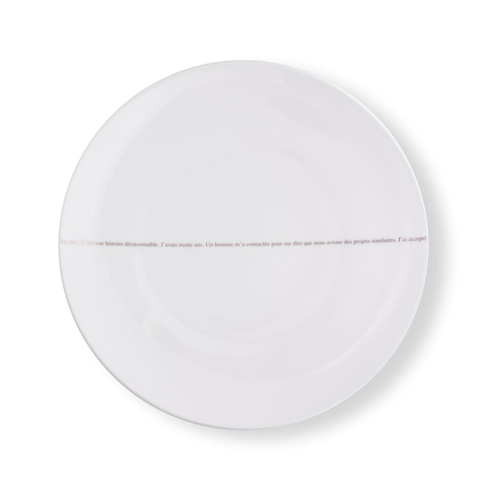 SOPHIE CALLE (NEE EN 1953) Le Porc, 2013 Coffret de six assiettes à dîner en porcelain... - 2