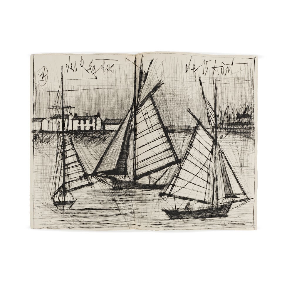 BERNARD BUFFET (1928-1999) Saint Cast, Souvenirs d'enfance, 1962 In-folio, en feuilles, couvertu... (1 of 2)