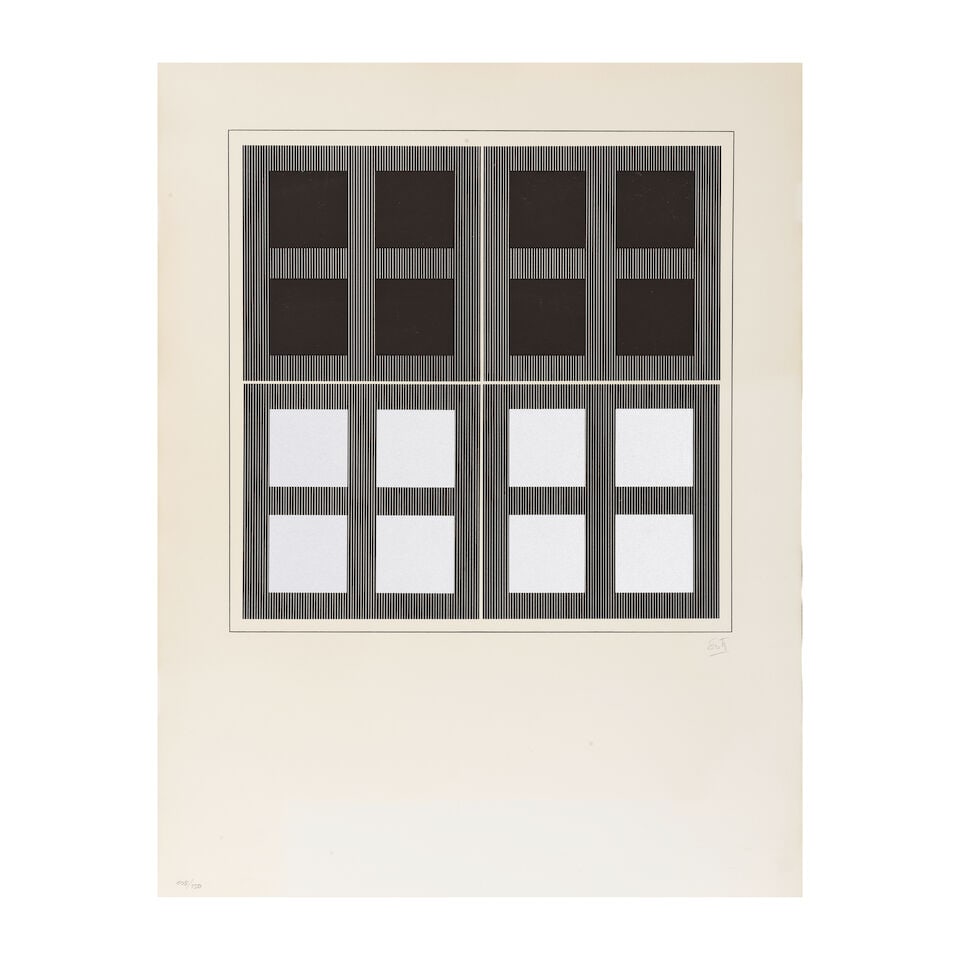 JESÚS RAFAEL SOTO (1923-2005) Sans titre Sérigraphie sur papier Signée et num...: JESÚS RAFAEL SOTO (1923-2005) Sans titre Sérigraphie sur papier Signée et numérotée 105/150 65 x 50 cm Screenprint on paper, signed and numbered 105/150 This lot is subject