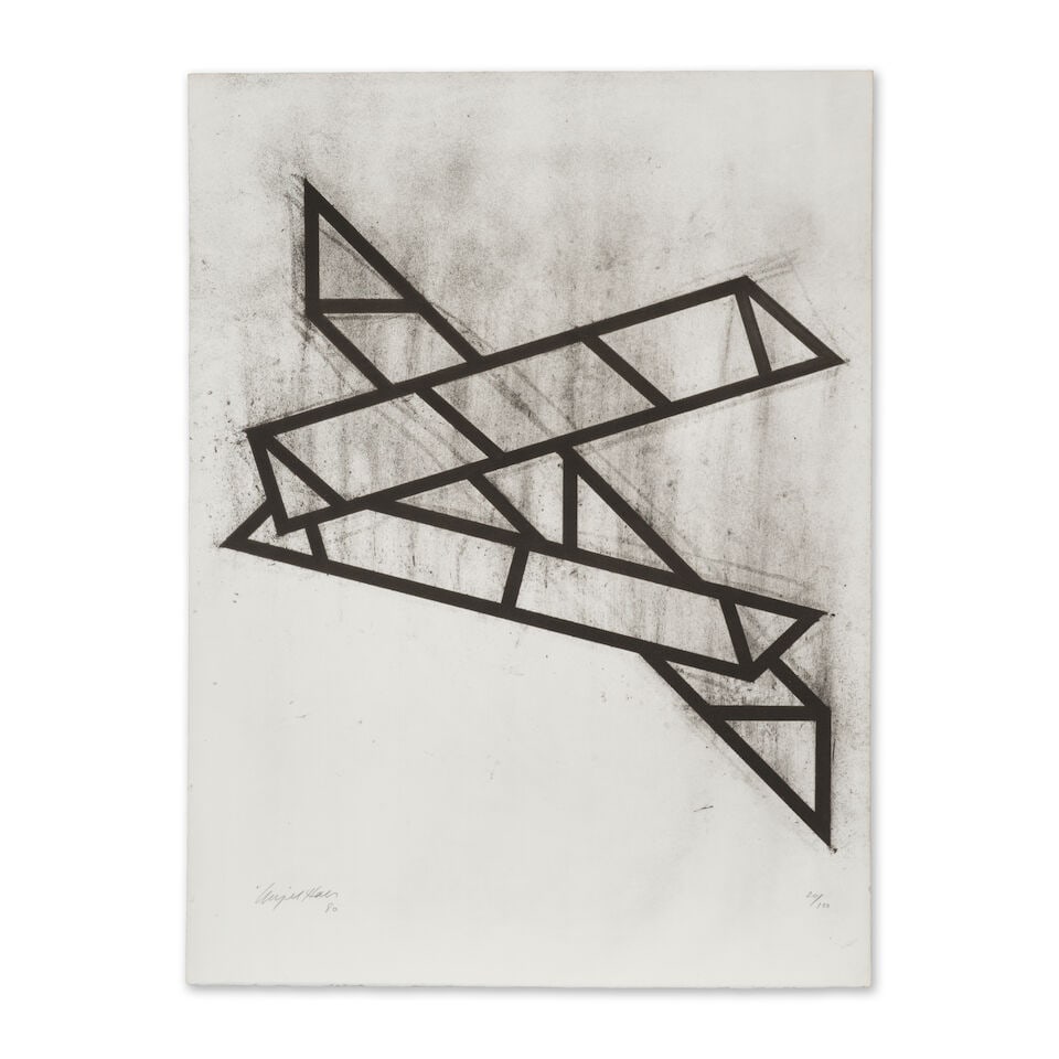 NIGEL HALL (NE EN 1943) Sans titre, 1980 Lithographie sur vélin d'ArchesSignée, dat&#...: NIGEL HALL (NE EN 1943) Sans titre, 1980 Lithographie sur vélin d'Arches Signée, datée '80' et numérotée 20/100 au crayon 80 x 60,3 cm Lithograph on Arches wove paper,