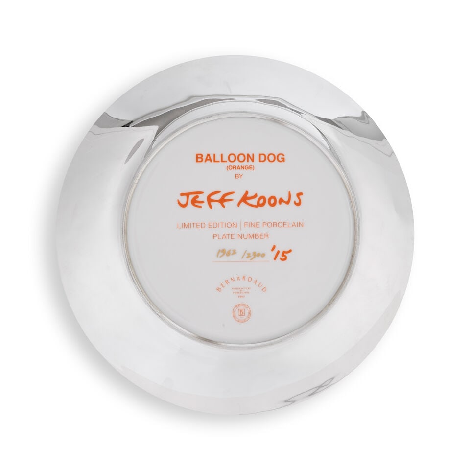 JEFF KOONS (NE EN 1955) Balloon dog (orange), 2015 Sculpture en porcelaine de Limoges Signé... - 2