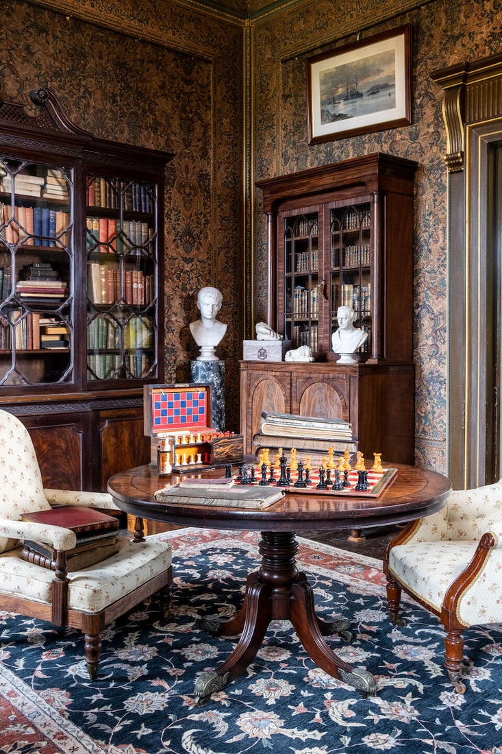 A late 19th century mahogany breakfront library bookcaseIn the George III style - 2