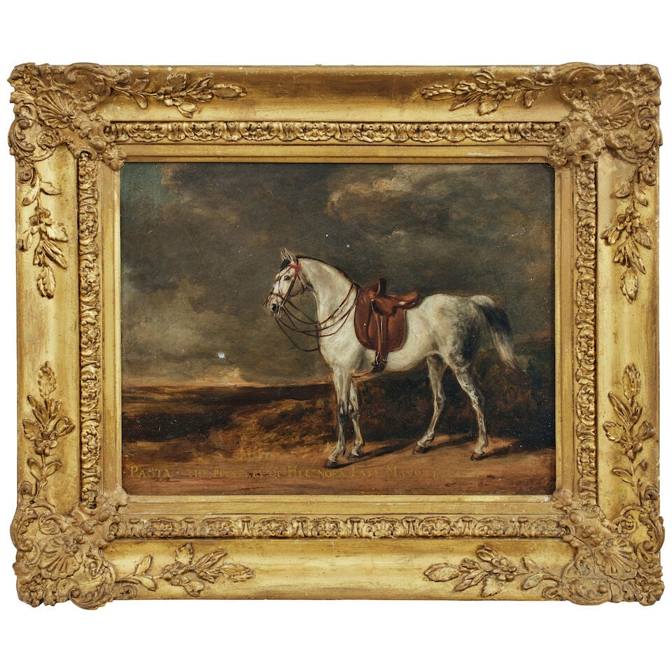 British School, (19th Century) A portrait of the horse 'PASTA' in a landscape - 2