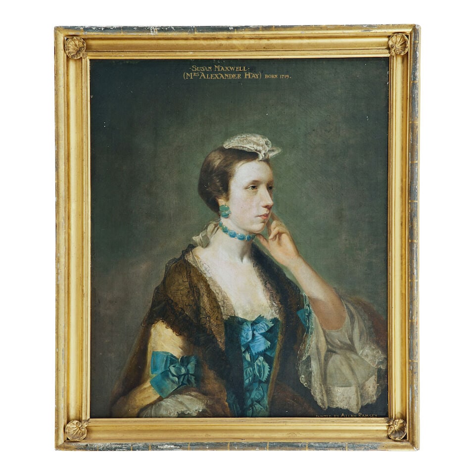 Follower of Allan Ramsay (Edinburgh 1713-1784 Dover) Portrait of Susan Maxwell, later Mrs Alexan... - 3