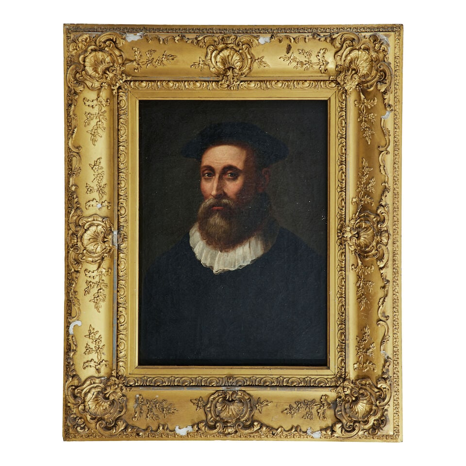 Italian School, (19th Century) Portrait of a bearded Florentine gentleman, bust length, in black - 3