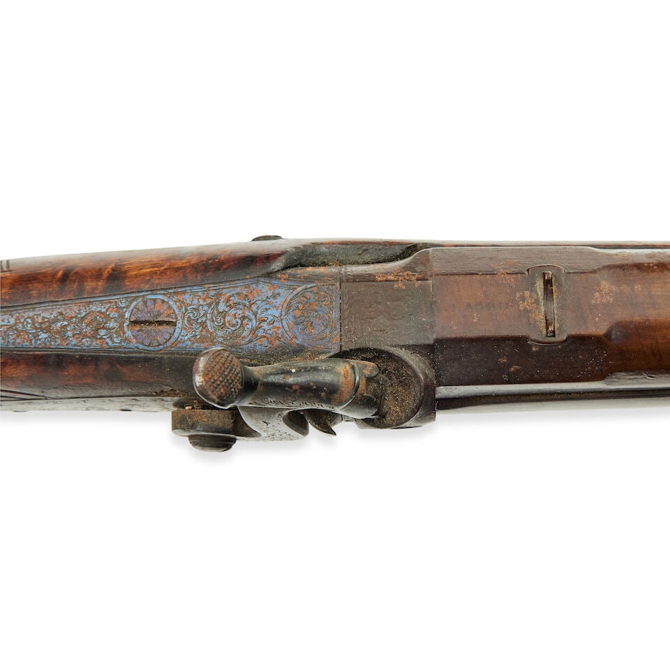 A Scottish 12-bore percussion sporting gun - 2