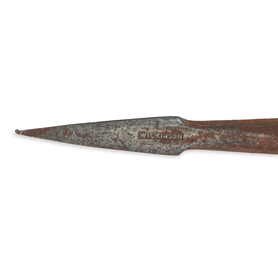 A hardwood pole staff of Sir William Maxwell of Monreith - 4