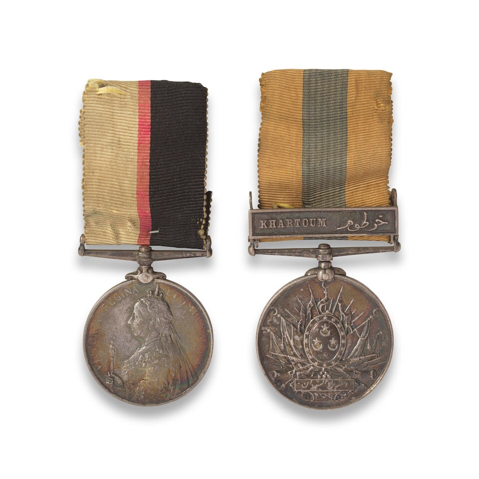 The Pair of medals to Private A. G. Price, Grenadier Guards,: The Pair of medals to Private A. G. Price, Grenadier Guards, Queen's Sudan 1896-98 (6380 Pte A. G. Price. 1/Gren: Gds:); Khedive's Sudan 1896-1908, 1 clasp, Khartoum (Pte A. G. Price. Gren. Gds.),