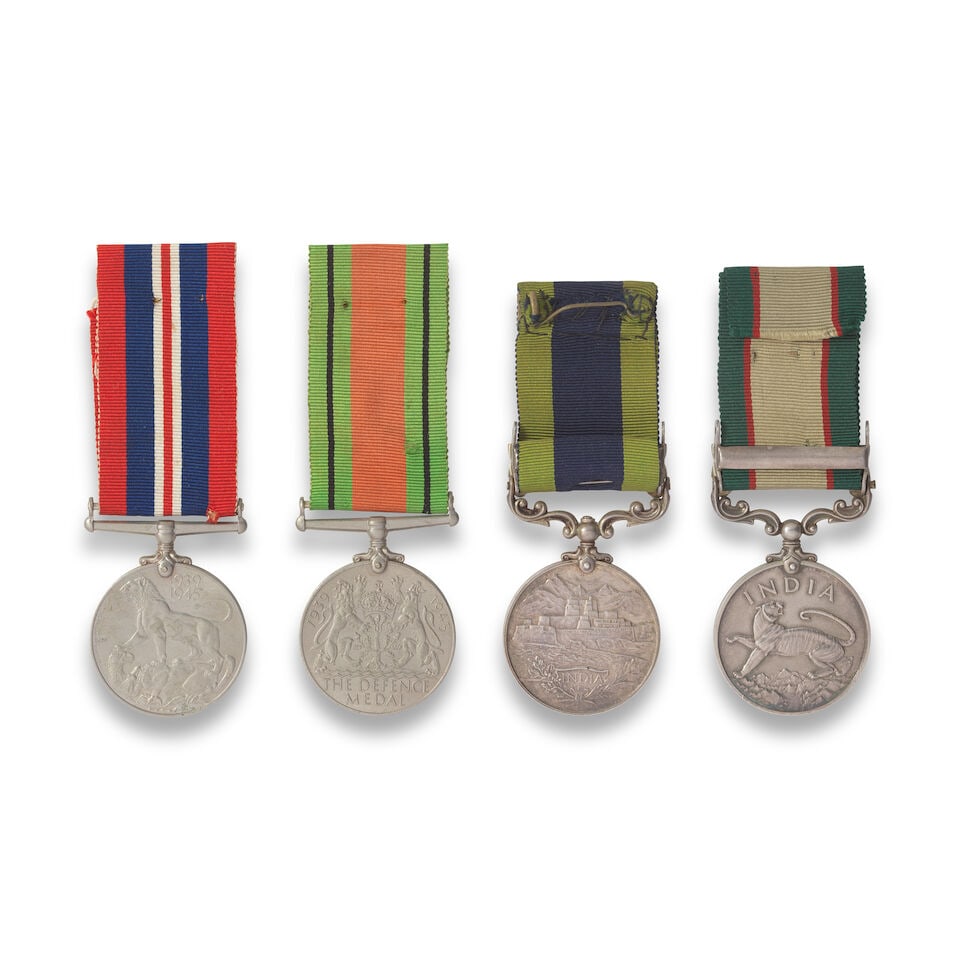 The group of Four medals to Lieutenant E. Maxwell, Argyll and Sutherland Highlanders, - 4