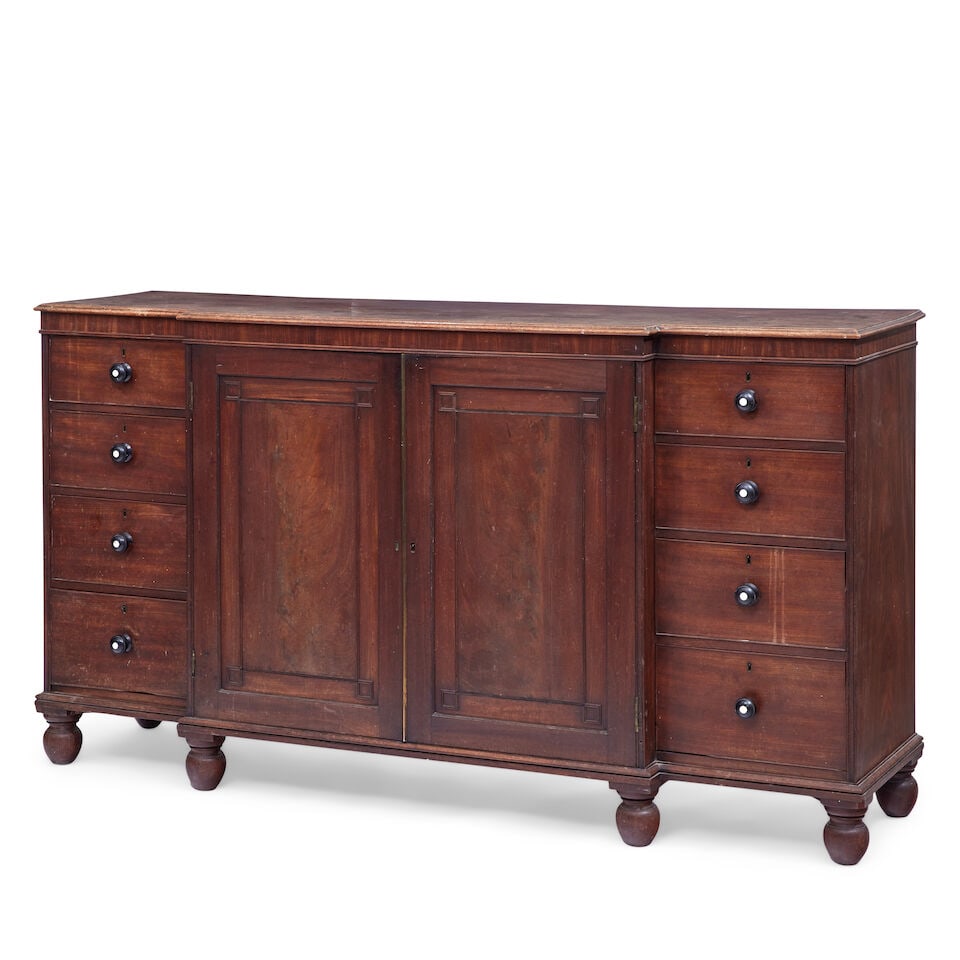 A Regency mahogany breakfront gentleman's low press Early 19th century, attributed to Gillows - 2