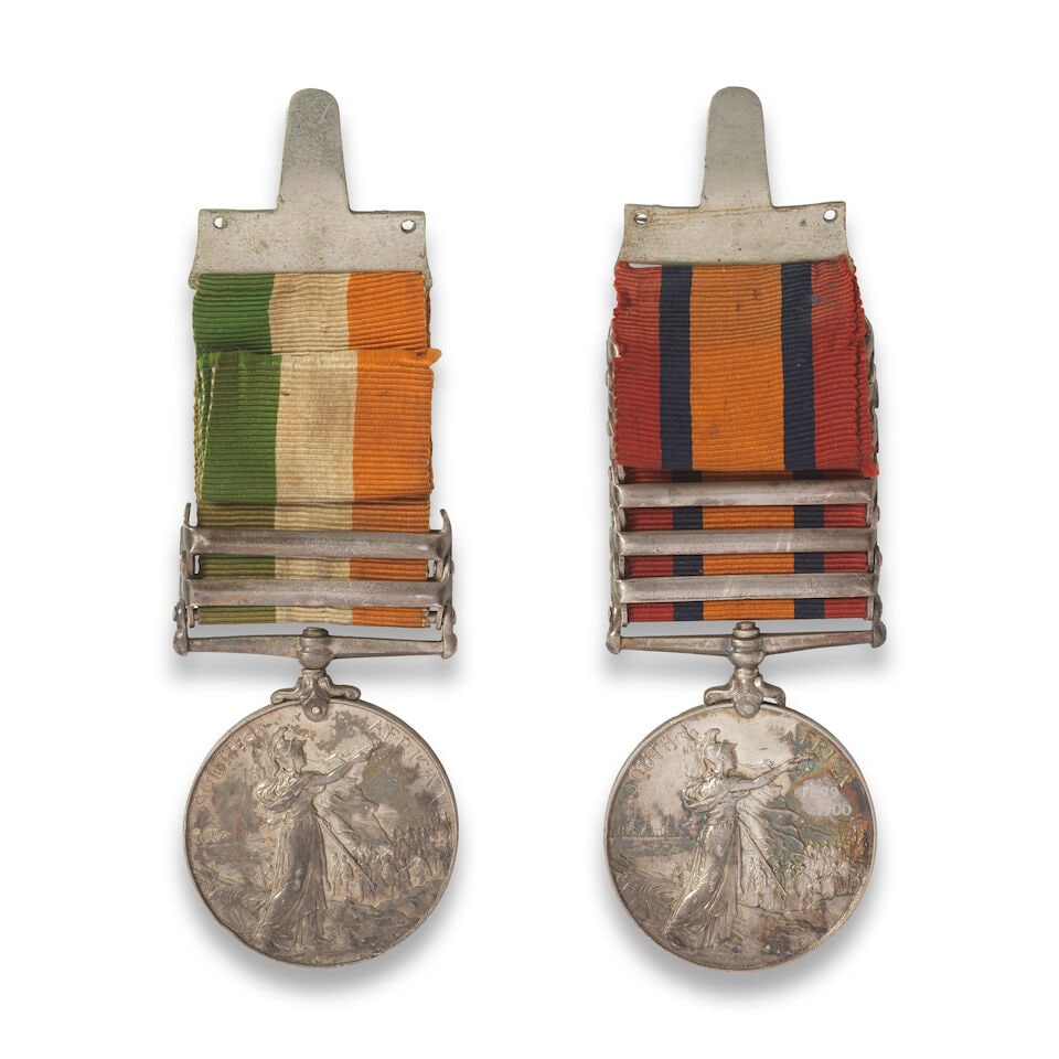 The Pair of medals to Private G. B. Webb, Grenadier Guards, - 2