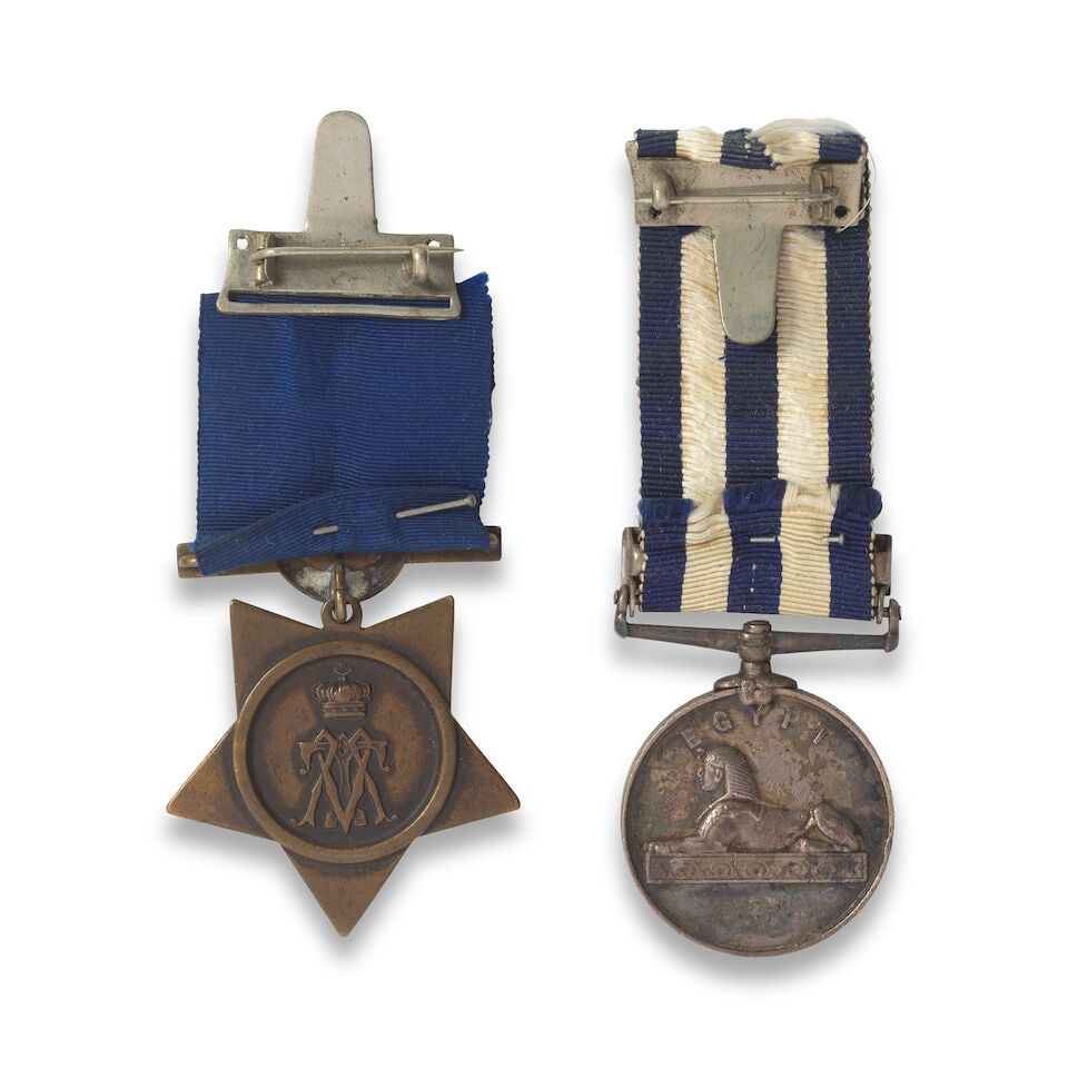 The Pair of medals to Private T. White, Grenadier Guards, - 2