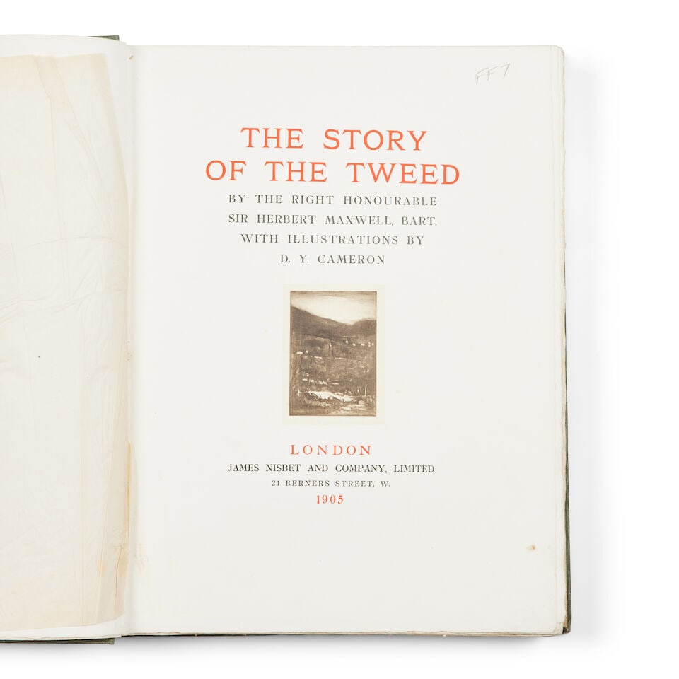 MAXWELL (HERBERT) The Story of The Tweed, NUMBER 3 OF 375 COPIES, London & Counties Press Associ... - 3