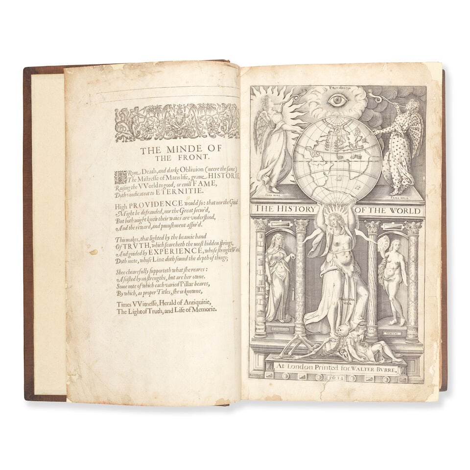 RALEIGH (WALTER) The History of the World in Five Bookes, William Jaggard for Walter Burre, 1614... - 7