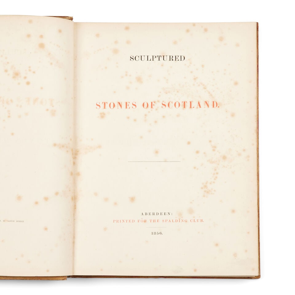 STUART (JOHN) Sculptured Stones of Scotland, 2 vol. in 3, Aberdeen, Spalding... - 2