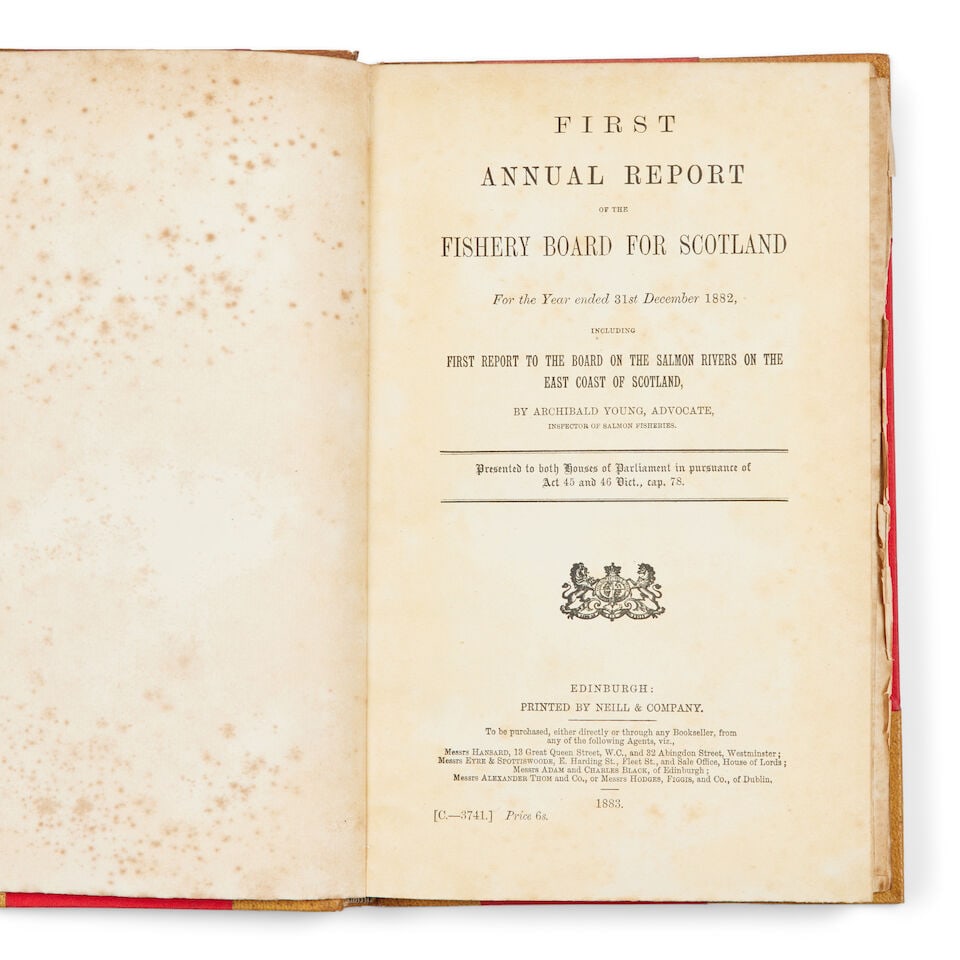 FISHERIES First [-Seventh] Annual Report of the Fishery Board for Scotland, 7 vol., Edinburgh, 1... - 2