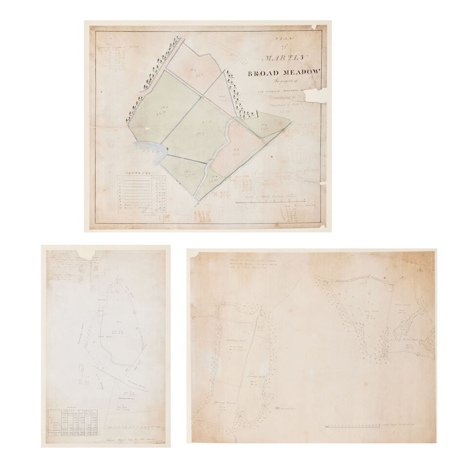 Monreith and related estate plans - Colin and John Cristison and othersFirst half 19th century - 4