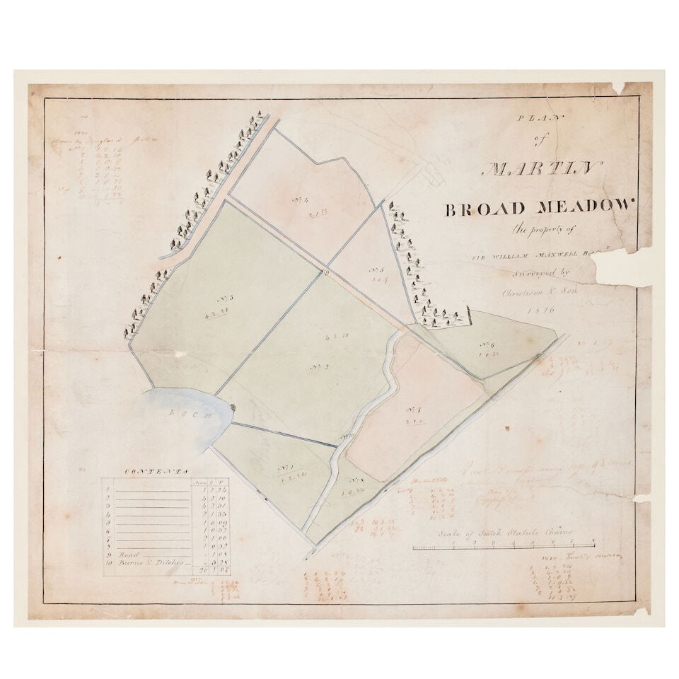 Monreith and related estate plans - Colin and John Cristison and othersFirst half 19th century - 5