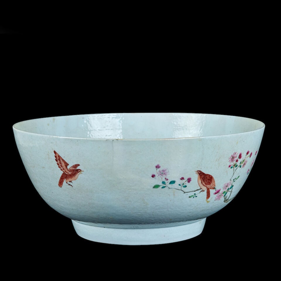 A famille rose punch bowl Qianlong - 2