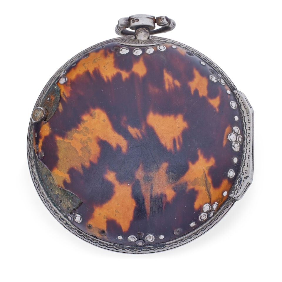 Edward Prior. A 19th century silver pair case pocket watch made for the Turkish market1842 - 2