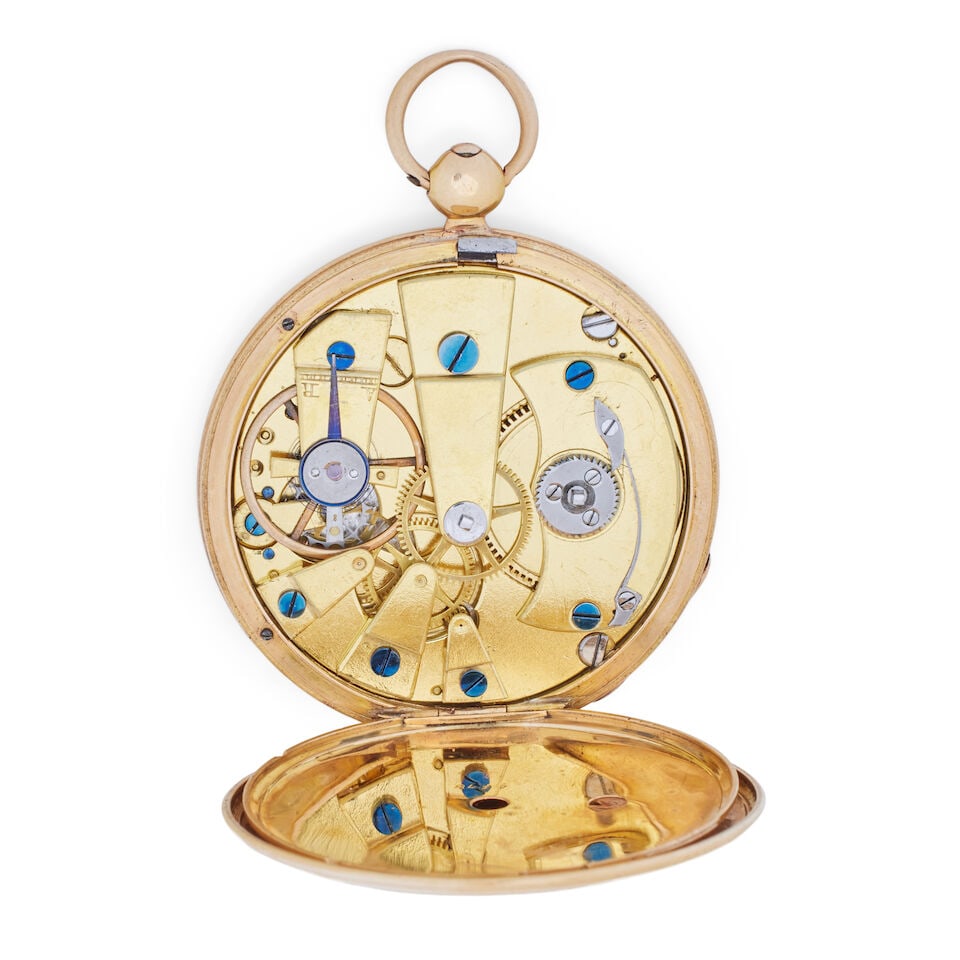 An early 19th century open face key wind pocket watchCirca 1820s - 2