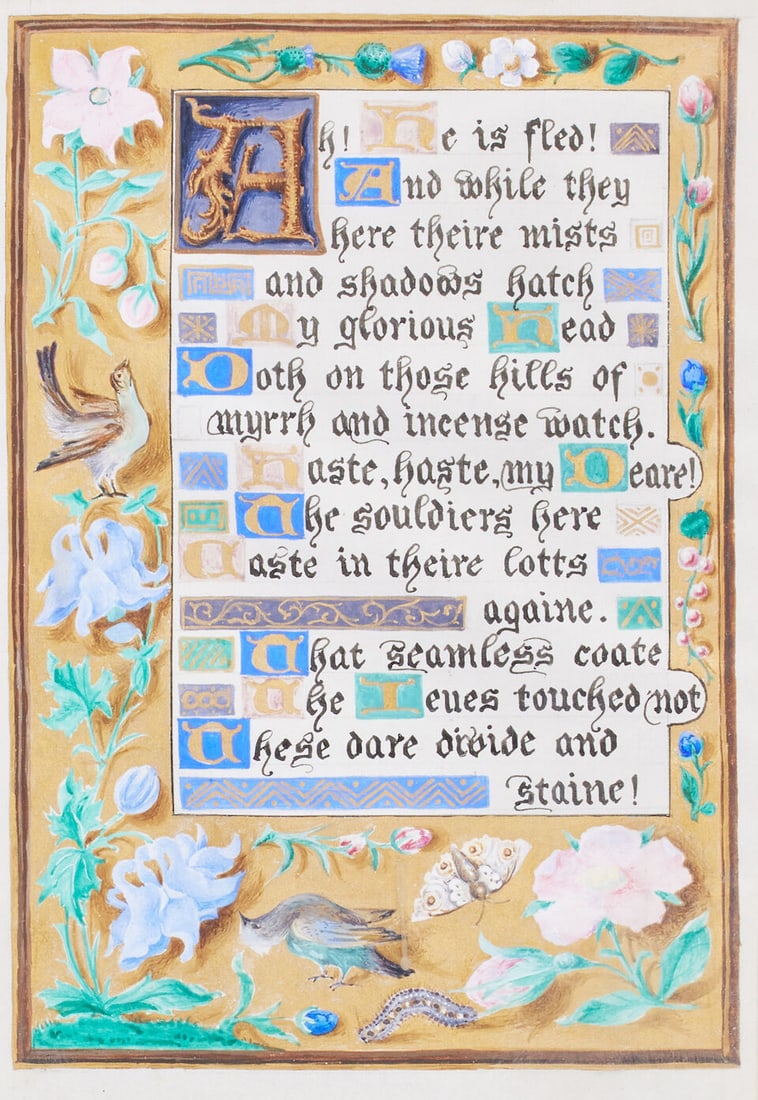 Sir Herbert Maxwell (British, 1845-1937) A panel of nine armorials (together with an illuminated... - 2