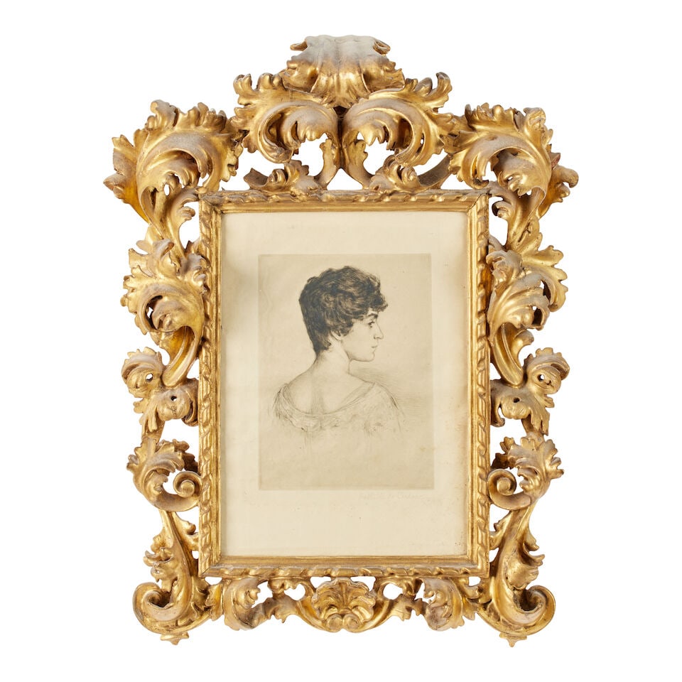 Sir Herbert Maxwell (British, 1845-1937) A profile sketch of possibly Lady Mary Maxwell (And a c... - 7