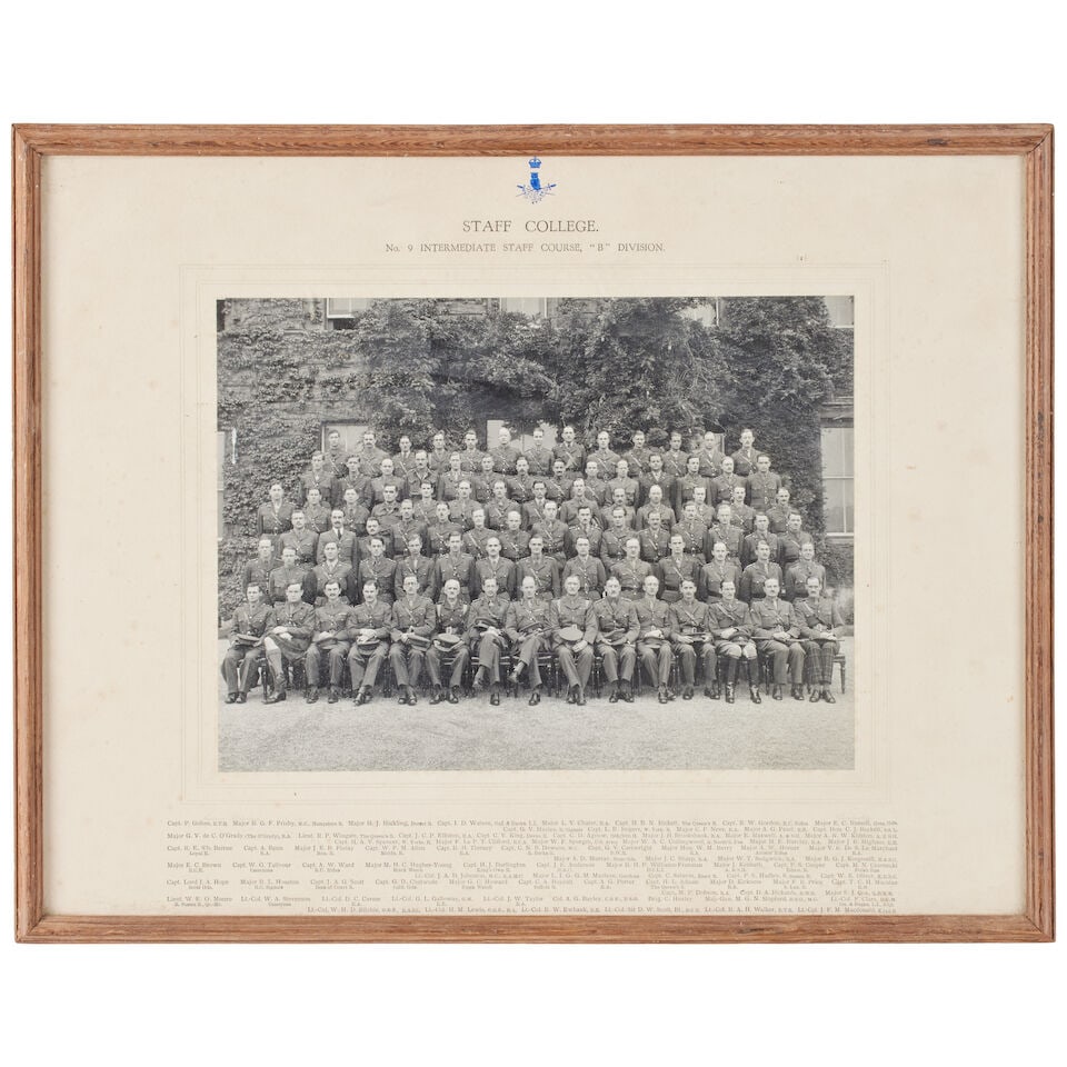 Portrait photograph of Aymer Maxwell in Military uniform The frame mounted with a gilt-metal 'Re... - 10