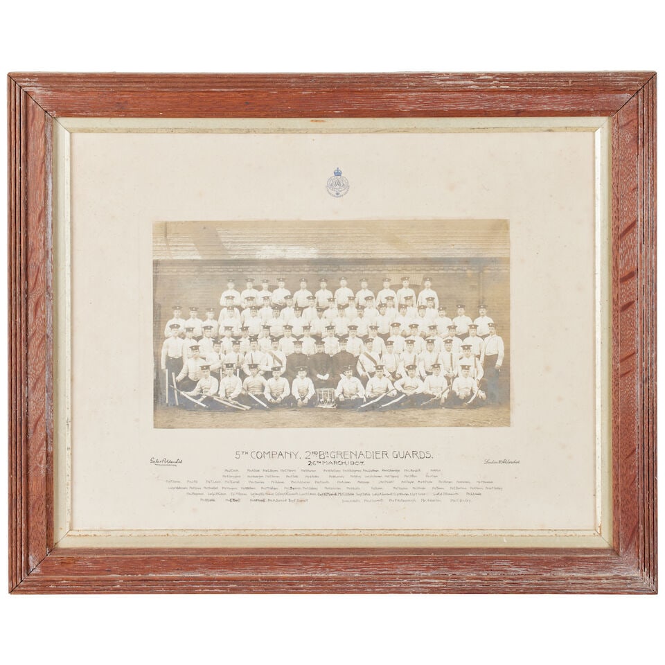 Portrait photograph of Aymer Maxwell in Military uniform The frame mounted with a gilt-metal 'Re... - 8