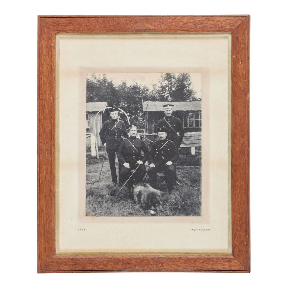 Portrait photograph of Aymer Maxwell in Military uniform The frame mounted with a gilt-metal 'Re... - 9
