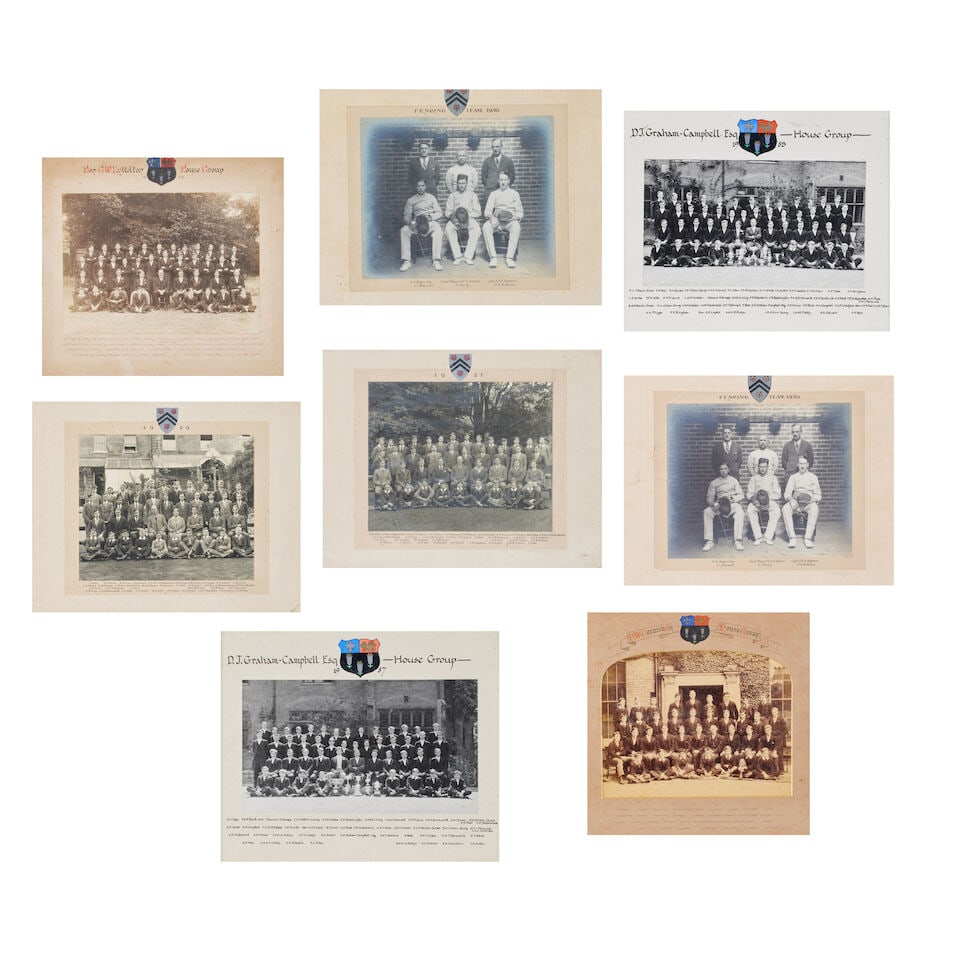 A collection of Eton and Winchester School photos Eton 1892 House Group with Aymer Maxwell Sen; ...: A collection of Eton and Winchester School photos Eton 1892 House Group with Aymer Maxwell Sen; Eton 1929 House Group with Aymer Maxwell Jun; Eton House Groups with Michael Maxwell 1957 & 1958;