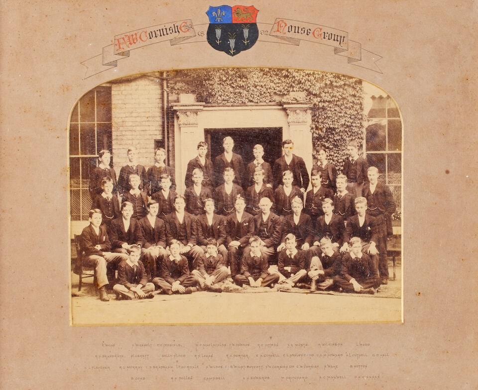 A collection of Eton and Winchester School photos Eton 1892 House Group with Aymer Maxwell Sen; ... - 3