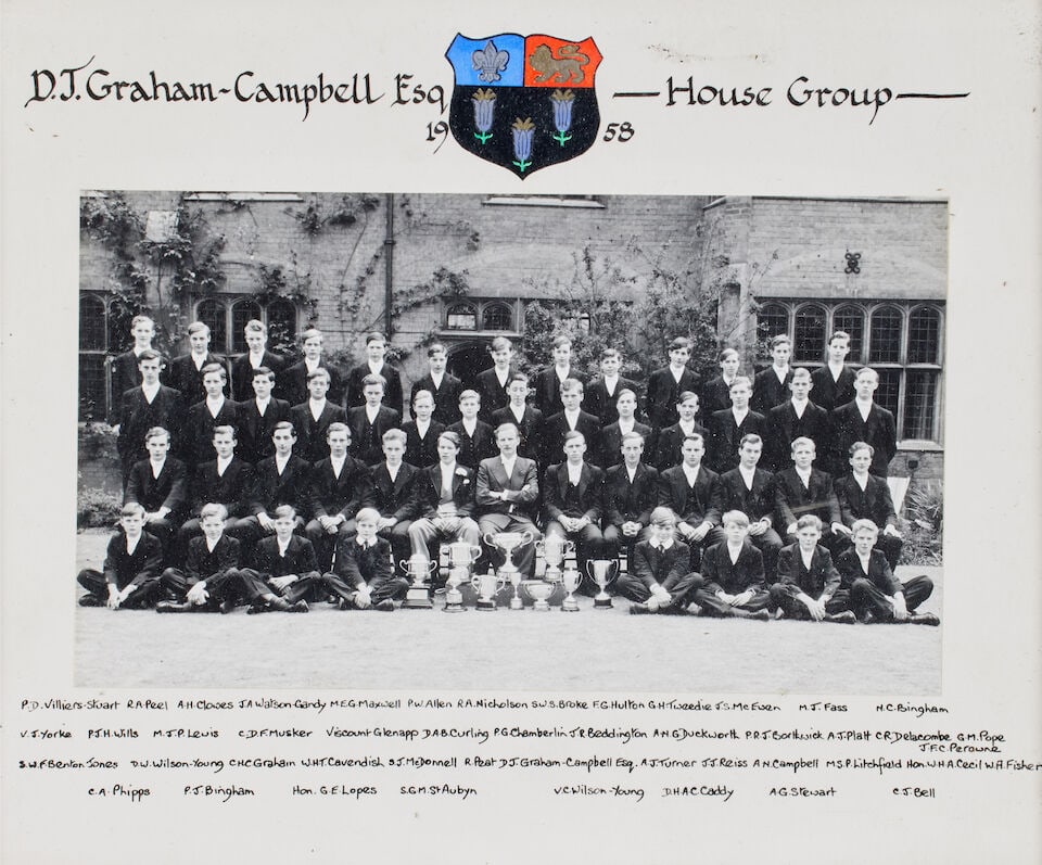 A collection of Eton and Winchester School photos Eton 1892 House Group with Aymer Maxwell Sen; ... - 8
