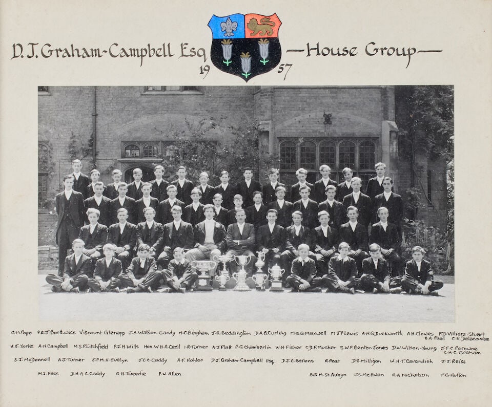 A collection of Eton and Winchester School photos Eton 1892 House Group with Aymer Maxwell Sen; ... - 9