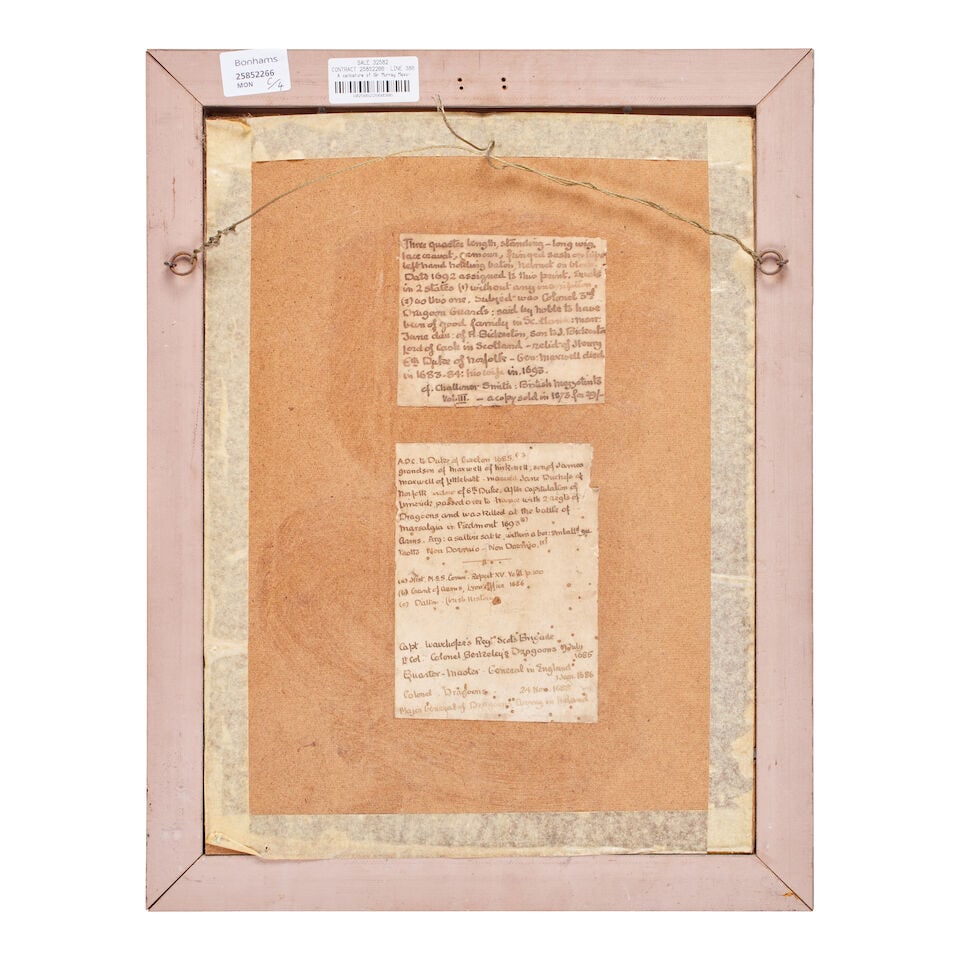 John Baptist Closterman (Osnabrück 1660-1713 London) Thomas Maxwell, Maj-Gen of the Army an... - 12