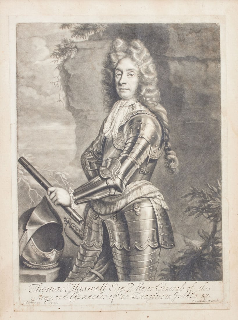 John Baptist Closterman (Osnabrück 1660-1713 London) Thomas Maxwell, Maj-Gen of the Army an... - 4