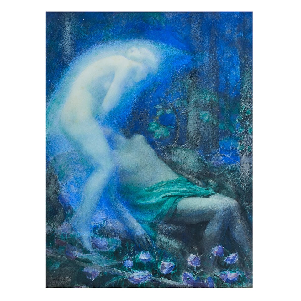 Ernest Lloyd Jones (British, fl. 1901-1923) Endymion: Ernest Lloyd Jones (British, fl. 1901-1923) Endymion signed and dated 'Ernest Lloyd Jones / 1906' (lower left) pastel 37 x 28cm (14 9/16 x 11in). Footnotes: Exhibited The Royal Academy, London,