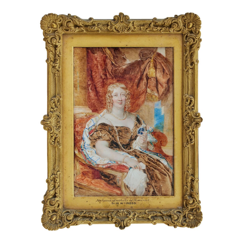 Sir William Charles Ross (English, 1794-1860) Portrait of Margaret, Duchess of Somerset, seated ... - 2