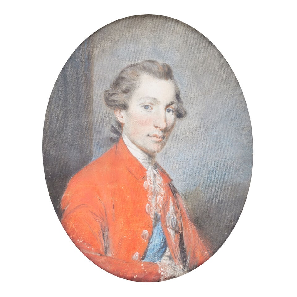Scottish School (Early 19th Century) A portrait of the Duke of Gordon bust-length with scarlet d... - 3