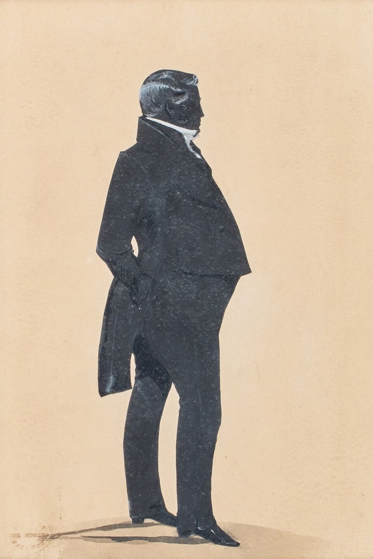 Scottish School (Early 19th Century) A portrait of the Duke of Gordon bust-length with scarlet d... - 7