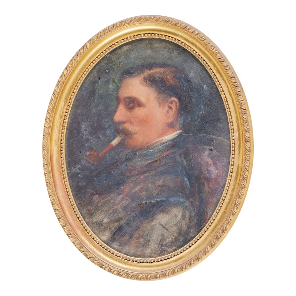 Scottish School (Early 19th Century) A portrait of the Duke of Gordon bust-length with scarlet d... - 8
