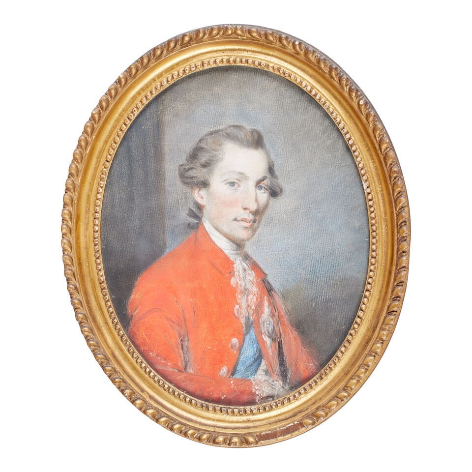 Scottish School (Early 19th Century) A portrait of the Duke of Gordon bust-length with scarlet d... - 9