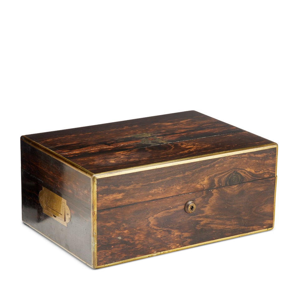 Edith Campbell's coromandel wood and silver-gilt mounted dressing case By F West of James St, Lo... - 2
