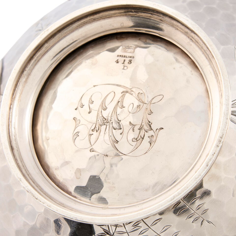 Five-piece Whiting Sterling Silver and Mixed Metal Tea and Coffee Service, - 2