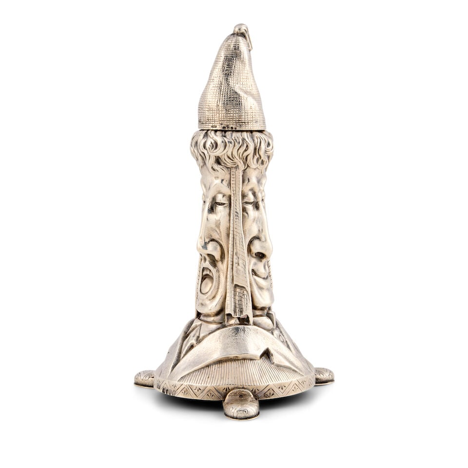 Pair of Victorian Sterling Silver Figural Candlesticks, - 3